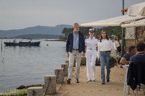 King Felipe And Queen Letizia Visit Princess Leonor - Spain