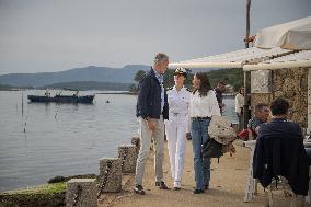 King Felipe And Queen Letizia Visit Princess Leonor - Spain