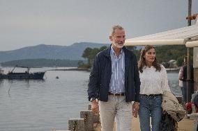 King Felipe And Queen Letizia Visit Princess Leonor - Spain