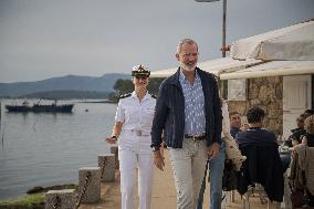 King Felipe And Queen Letizia Visit Princess Leonor - Spain