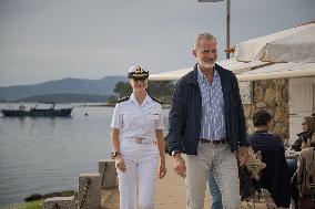 King Felipe And Queen Letizia Visit Princess Leonor - Spain