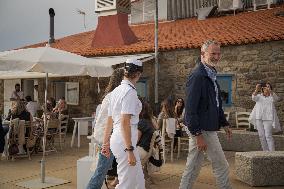 King Felipe And Queen Letizia Visit Princess Leonor - Spain