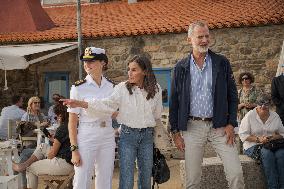 King Felipe And Queen Letizia Visit Princess Leonor - Spain