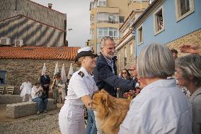 King Felipe And Queen Letizia Visit Princess Leonor - Spain