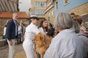 King Felipe And Queen Letizia Visit Princess Leonor - Spain