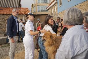 King Felipe And Queen Letizia Visit Princess Leonor - Spain