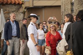 King Felipe And Queen Letizia Visit Princess Leonor - Spain