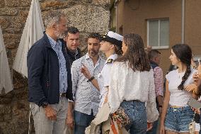 King Felipe And Queen Letizia Visit Princess Leonor - Spain