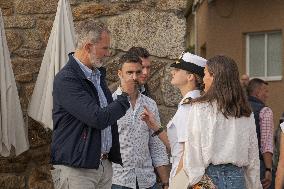 King Felipe And Queen Letizia Visit Princess Leonor - Spain