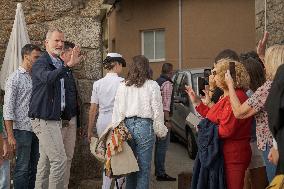 King Felipe And Queen Letizia Visit Princess Leonor - Spain