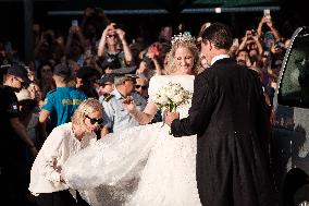 Princess Theodora Glucksburg Of Greece And Matthew Jeremiah Kumar - Wedding In Athens