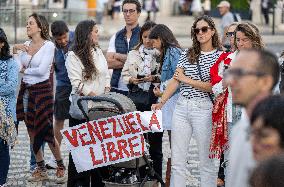 Anti-Maduro Rally In Lisbon.