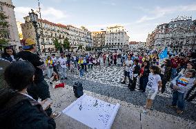 Anti-Maduro Rally In Lisbon.