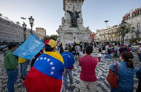 Anti-Maduro Rally In Lisbon.