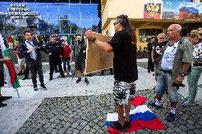 Protests Against The Russian Invasion Of Ukraine In Sofia.