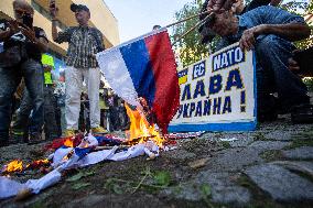 Protests Against The Russian Invasion Of Ukraine In Sofia.