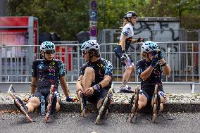 Inline Skaters Race Ahead Of The 50th Berlin Marathon