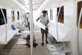 Under Water Metro Model Pandal In West Bengal, Kolkata, India - 28 Sep 2024