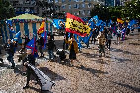 Demonstration In Santender, Spain