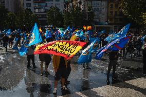 Demonstration In Santender, Spain