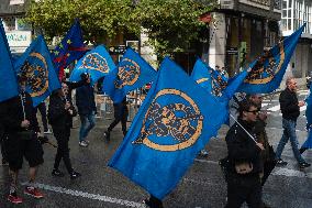 Demonstration In Santender, Spain