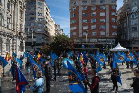 Demonstration In Santender, Spain