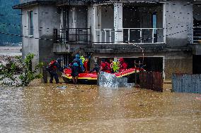 Heavy Rainfall In Nepal