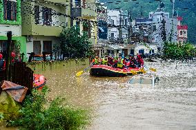 Heavy Rainfall In Nepal