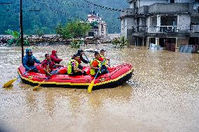 Heavy Rainfall In Nepal