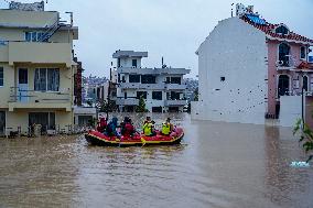 Heavy Rainfall In Nepal