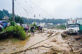 Heavy Rainfall In Nepal