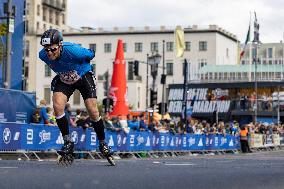 Inline Skaters Race Ahead Of The 50th Berlin Marathon