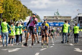 Inline Skaters Race Ahead Of The 50th Berlin Marathon