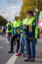 Inline Skaters Race Ahead Of The 50th Berlin Marathon