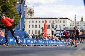 Inline Skaters Race Ahead Of The 50th Berlin Marathon