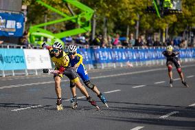 Inline Skaters Race Ahead Of The 50th Berlin Marathon