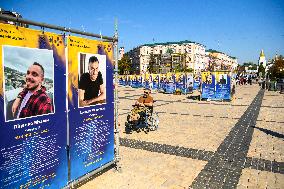 March Marking The Upcoming Defenders Of Ukraine Day In Kyiv