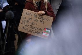 Protest Continues In Bonn Against Israel Attack In Lebanon