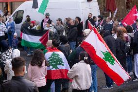 Protest Continues In Bonn Against Israel Attack In Lebanon