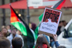 Protest Continues In Bonn Against Israel Attack In Lebanon