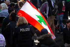 Protest Continues In Bonn Against Israel Attack In Lebanon