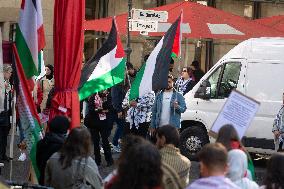 Protest Continues In Bonn Against Israel Attack In Lebanon