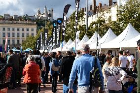 People At The First Bikes Lyon Festival