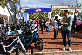 People At The First Bikes Lyon Festival