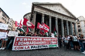 Sit-in For A Stop To Israeli Bombing In Lebanon