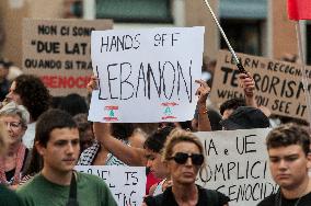 Sit-in For A Stop To Israeli Bombing In Lebanon