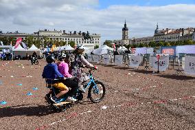 People At The First Bikes Lyon Festival