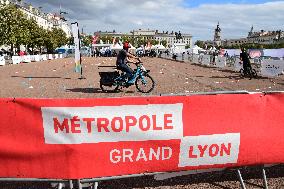 People At The First Bikes Lyon Festival