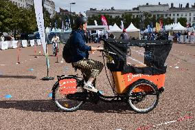 People At The First Bikes Lyon Festival