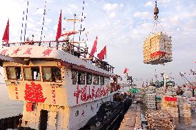 Seafood Supply at Jimiya Fishing Port in Qingdao